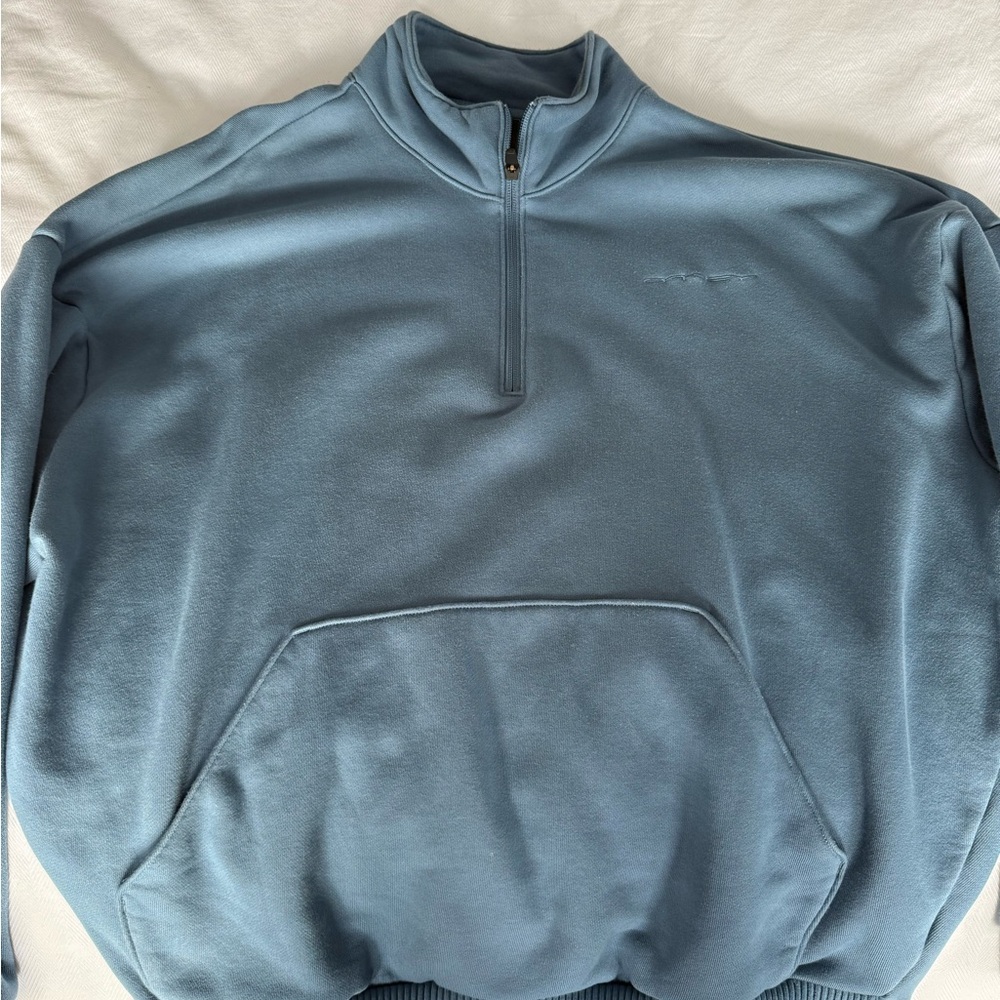 Men's Blue 1/4 Zip Sweater